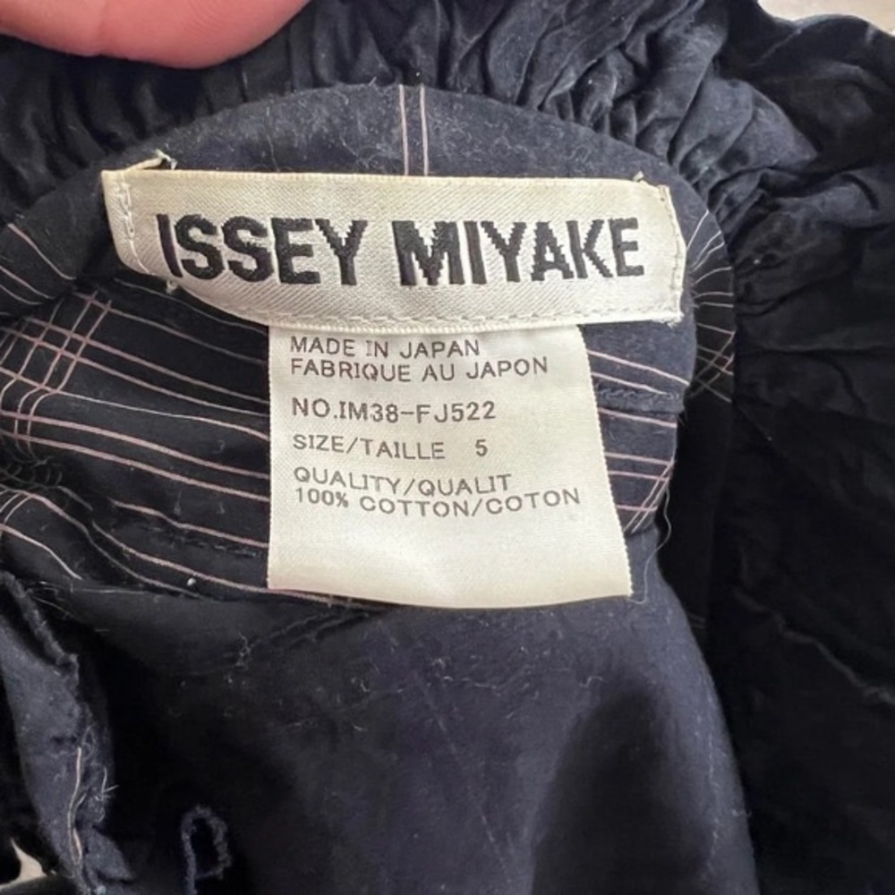 ISSEY MIYAKE Ruffle Plaid Lightweight Blazer S - Picture 5 of 6